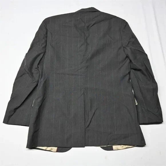 Vtg Raquet Club 42L 34x32‎ Brown Stripe USA Made Mens Sport Jacket Pants Suit